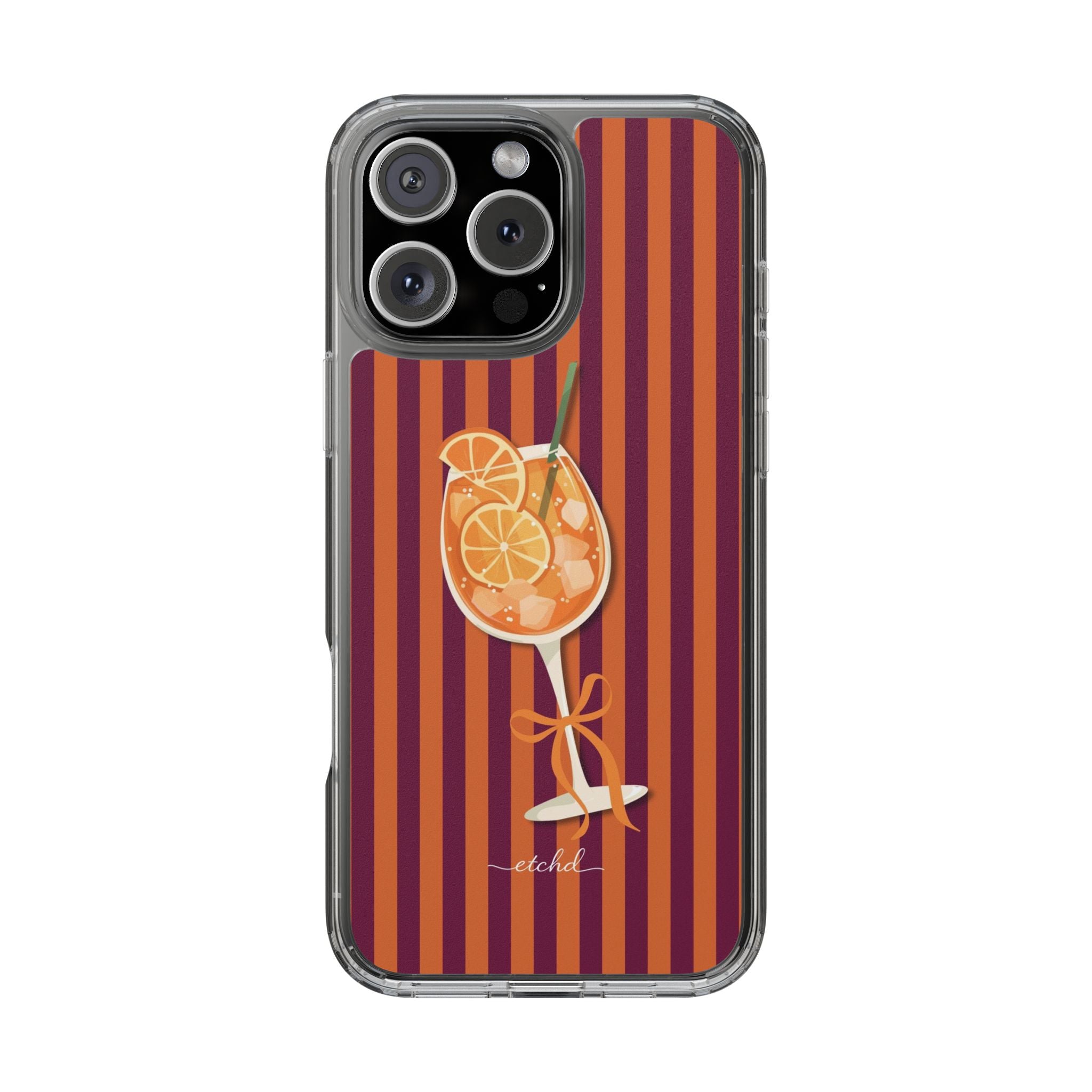 Aperol Spritz Clear Phone Case by etchd