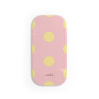 Butter & Pink Polka Dot Click-On Phone Grip