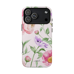 Peony Bloom Magnetic Phone Case by etchd, view 16