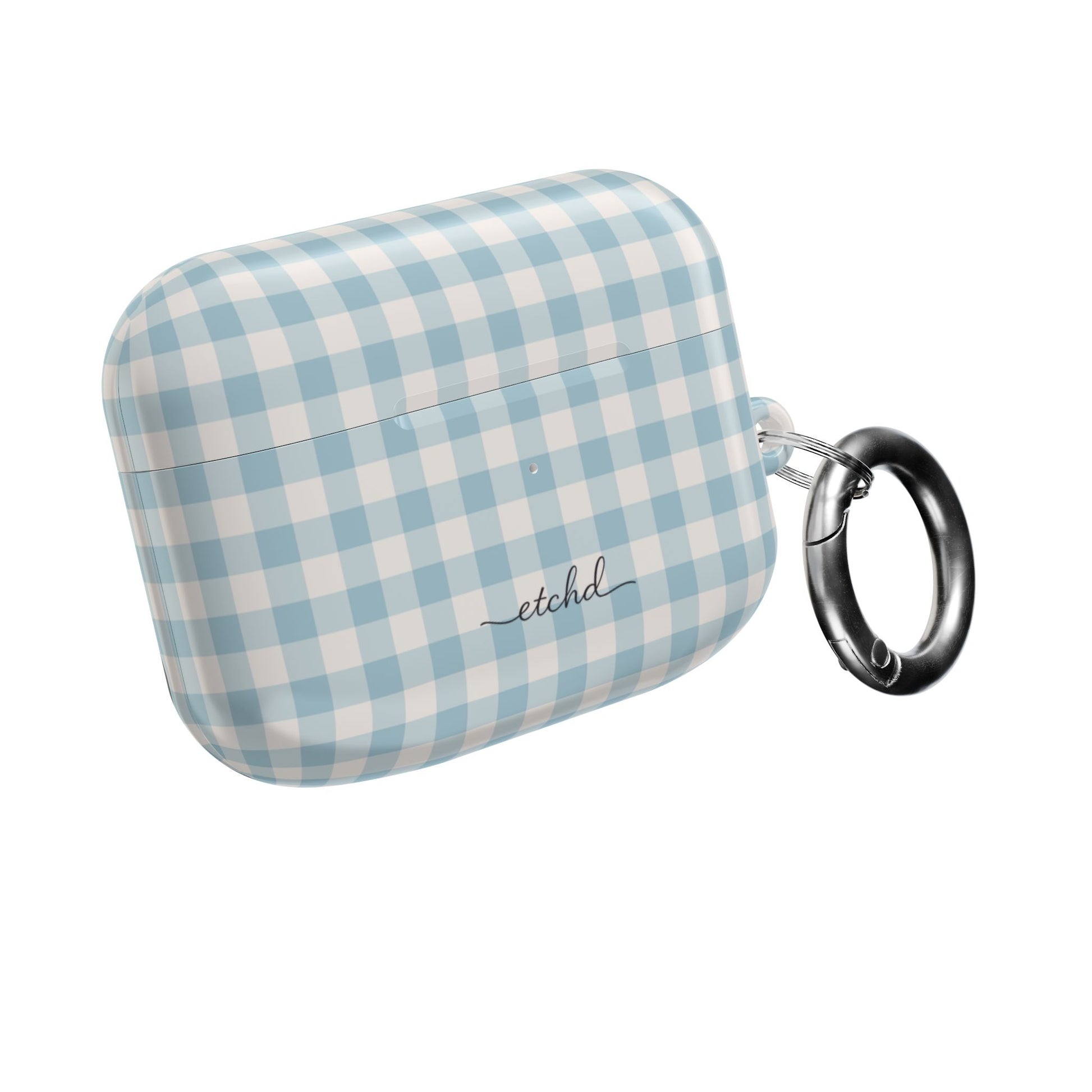 Cornflower & White Gingham AirPod Case by etchd, view 8