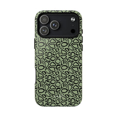 Abstract Print Sage Magnetic Phone Case by etchd, view 31