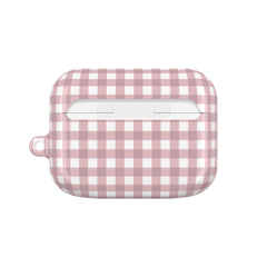 Pink & White Gingham AirPod Case by etchd, view 7