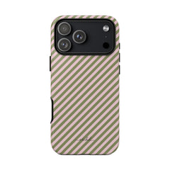 Green & Pink Striped Diagonal Phone Case by etchd, view 59