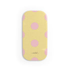 Pink & Butter Polka Dot Click-On Phone Grip