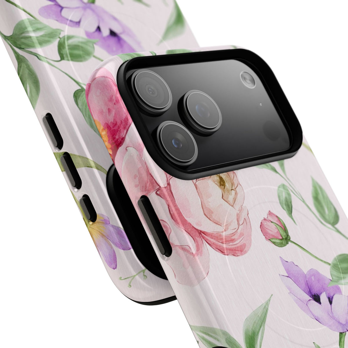 Peony Bloom Magnetic Phone Case by etchd, view 70