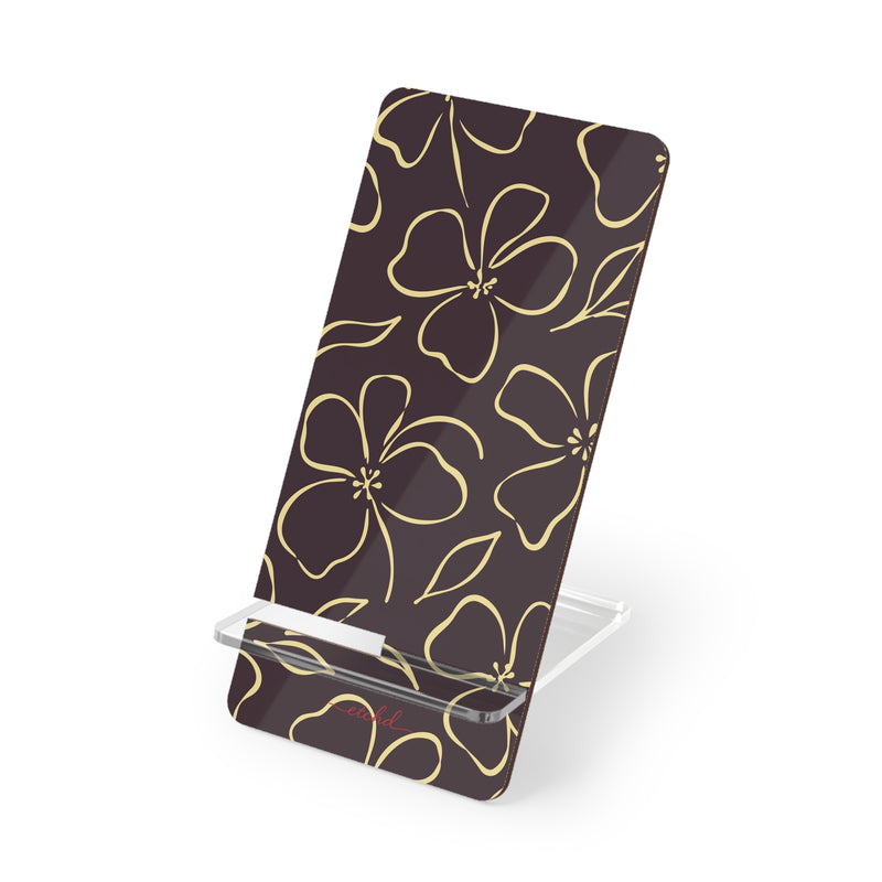 Plum & Butter Floral Phone Stand by etchd