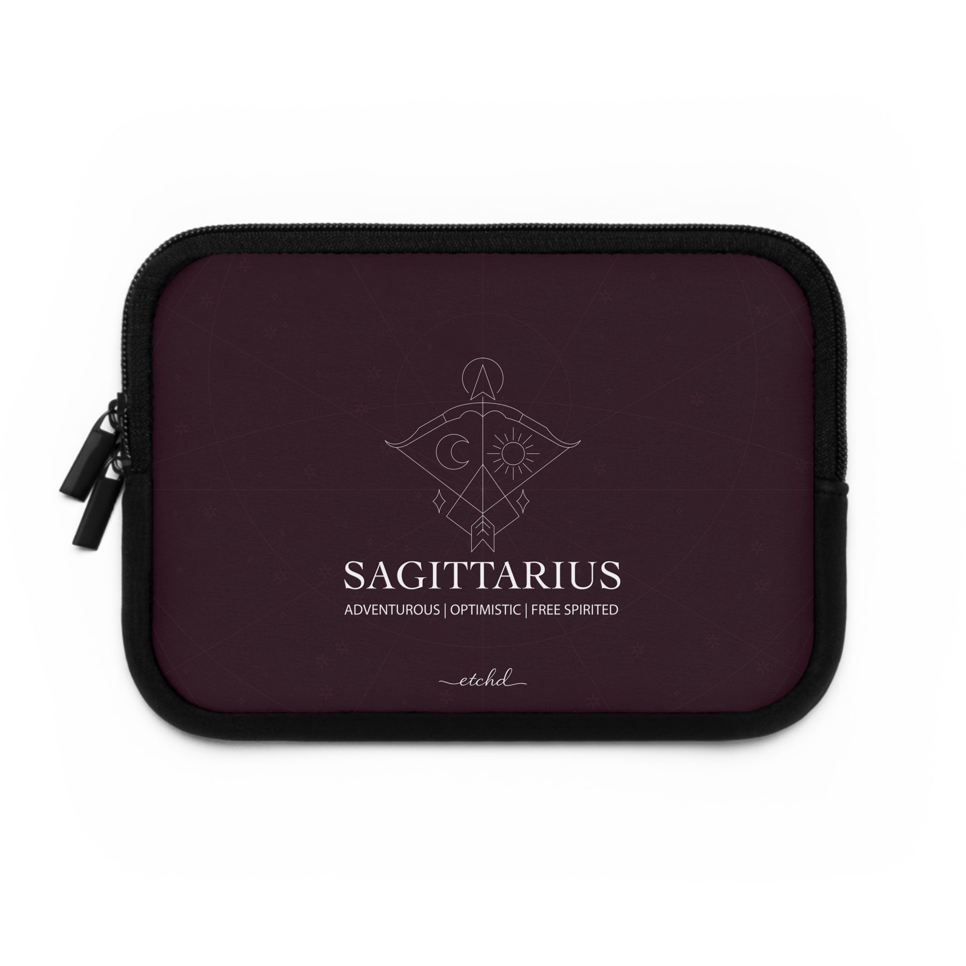 Sagittarius Laptop Sleeve by etchd, view 2