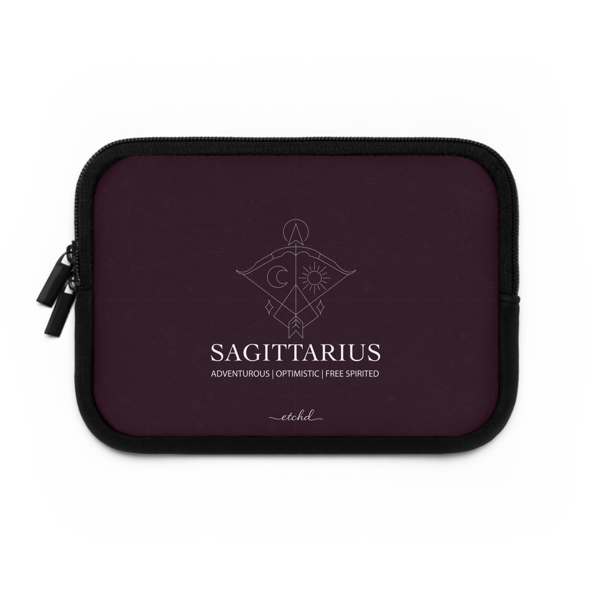 Sagittarius Laptop Sleeve by etchd, view 2