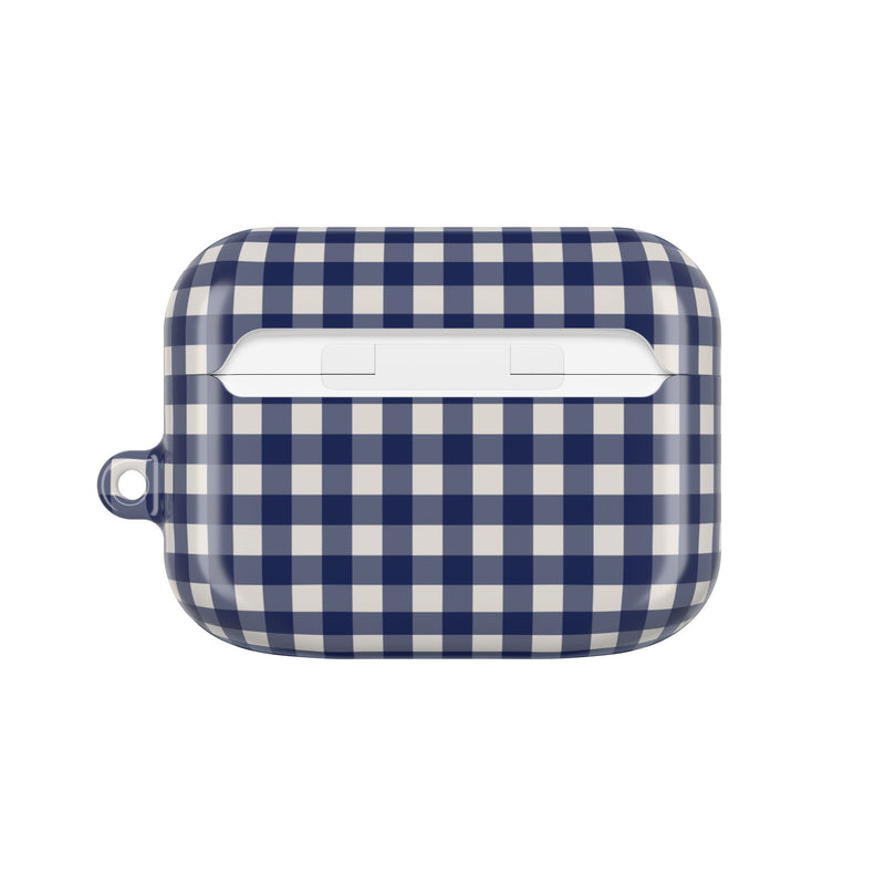 Navy & Cream Gingham AirPod Case by etchd, view 7
