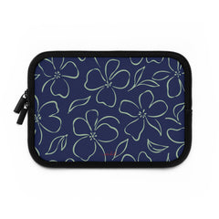 Navy & Sage Floral Laptop Sleeve by etchd, view 2