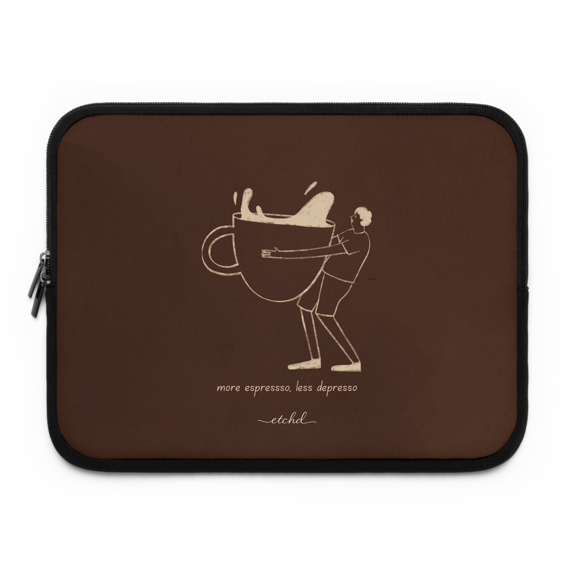 Gentlemen Espresso Laptop Sleeve by etchd