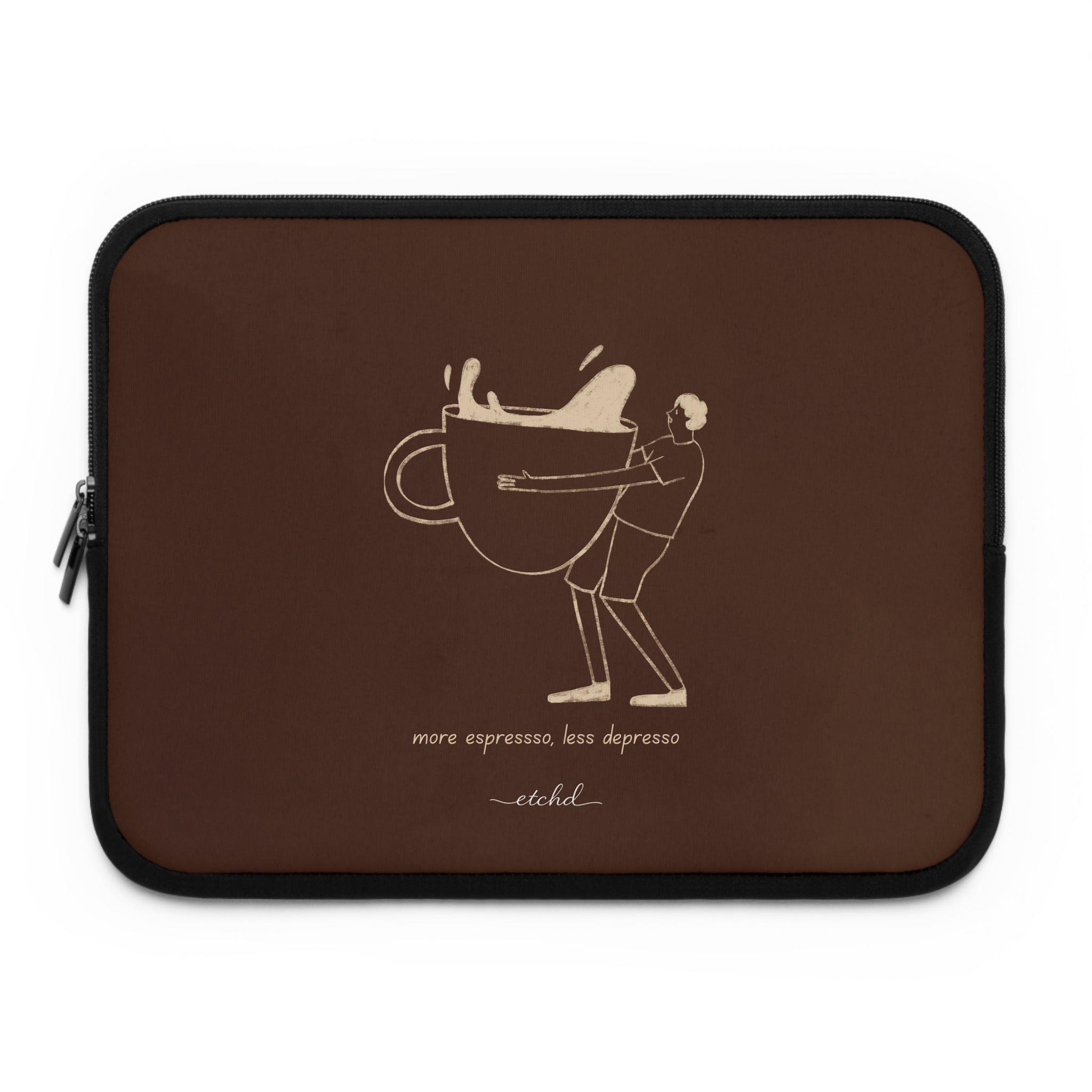 Gentlemen Espresso Laptop Sleeve by etchd