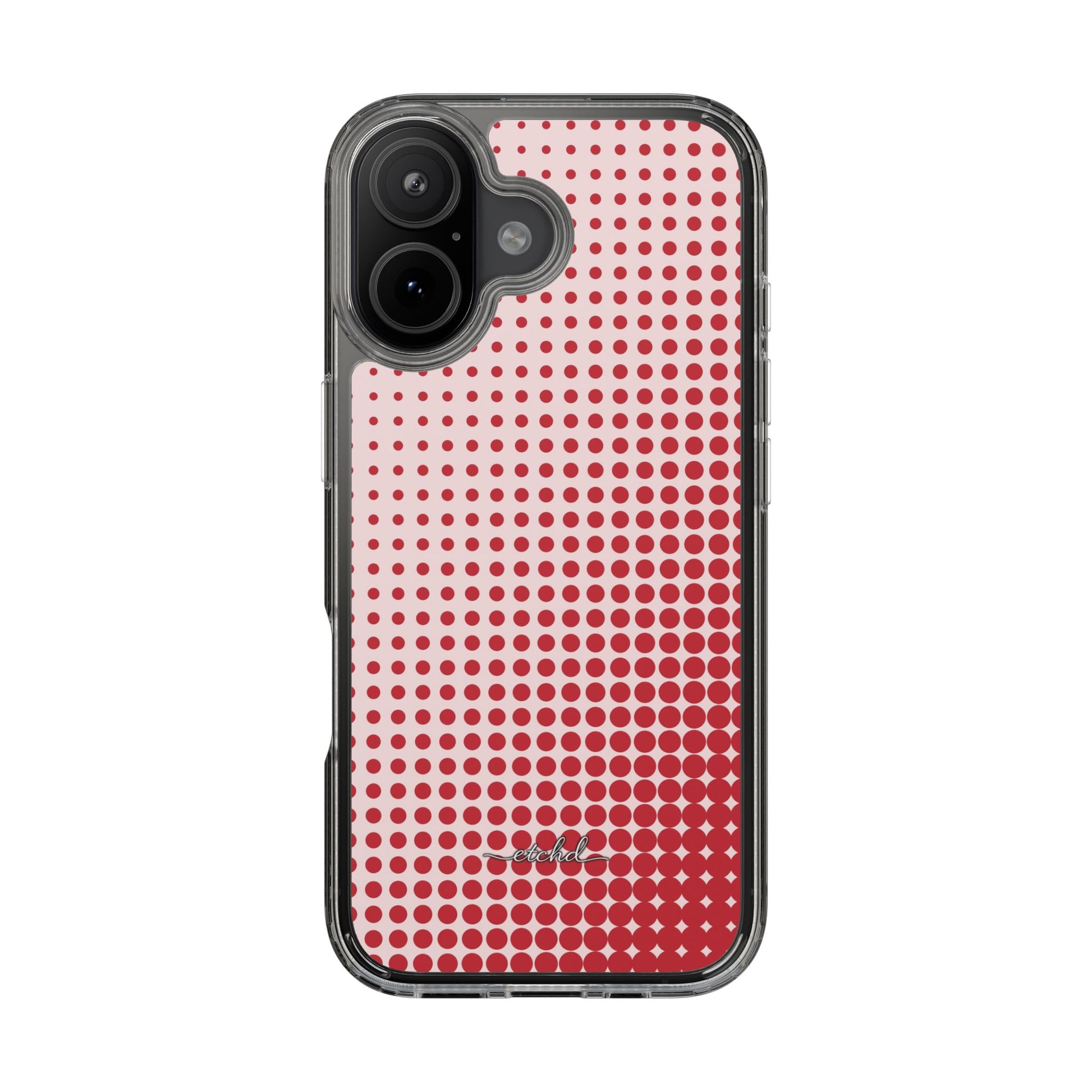 Cherry Halftone Transparente Handyhülle-35