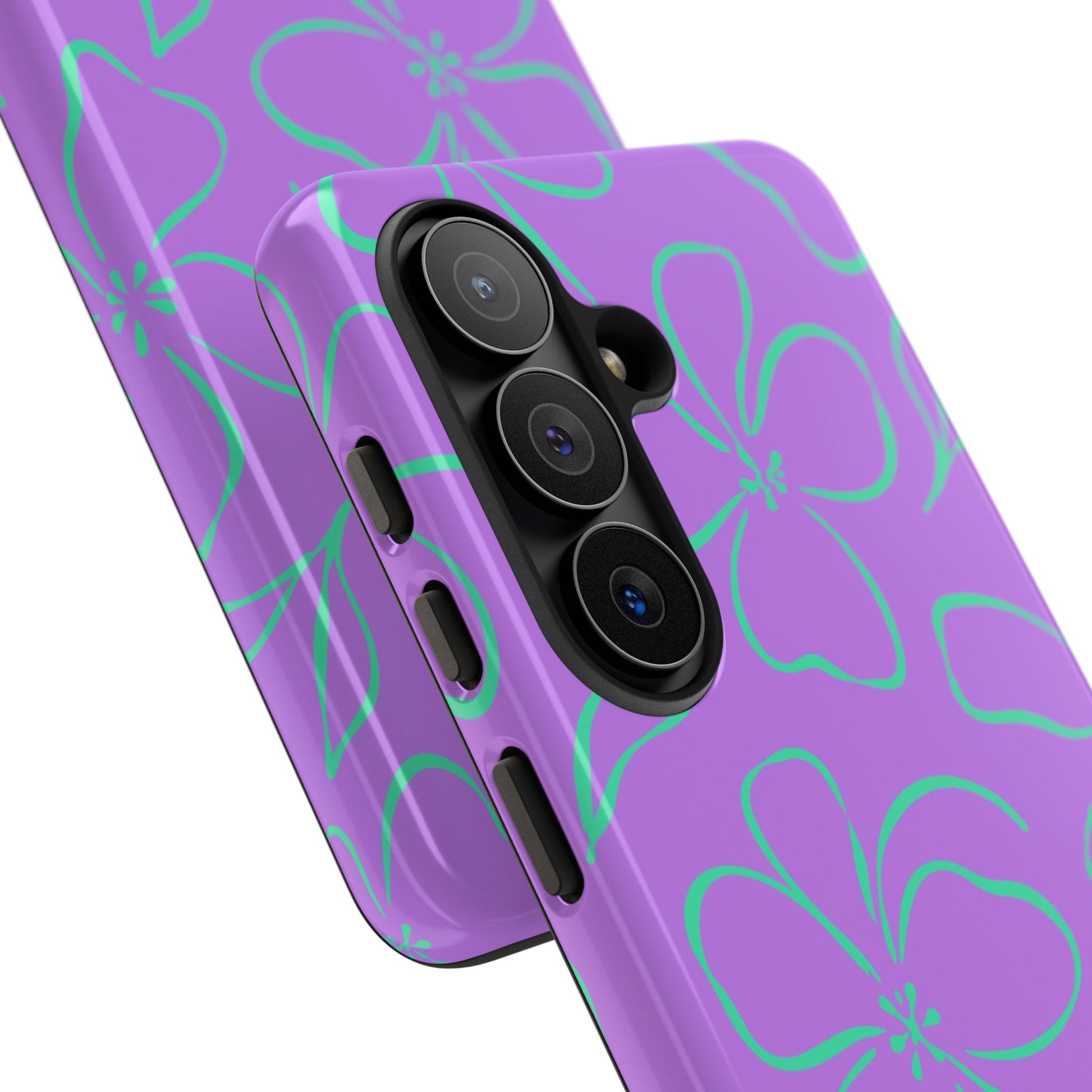 Lilac & Hypermint Floral Phone Case by etchd, view 209