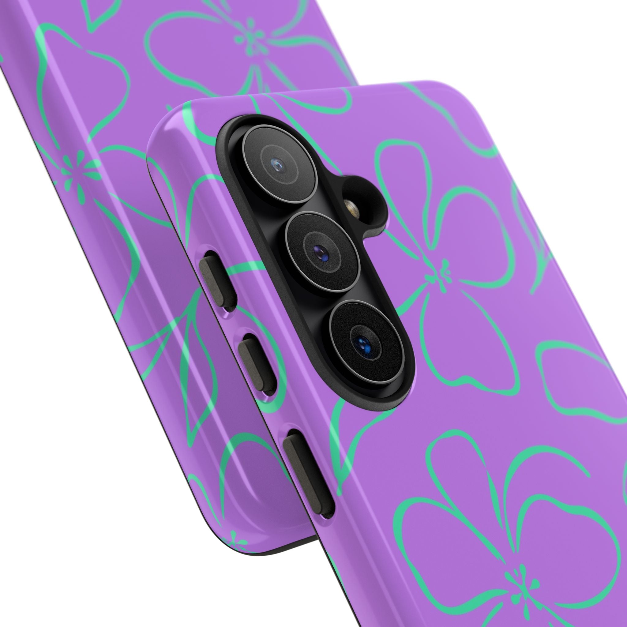 Lilac & Hypermint Floral Phone Case by etchd, view 209
