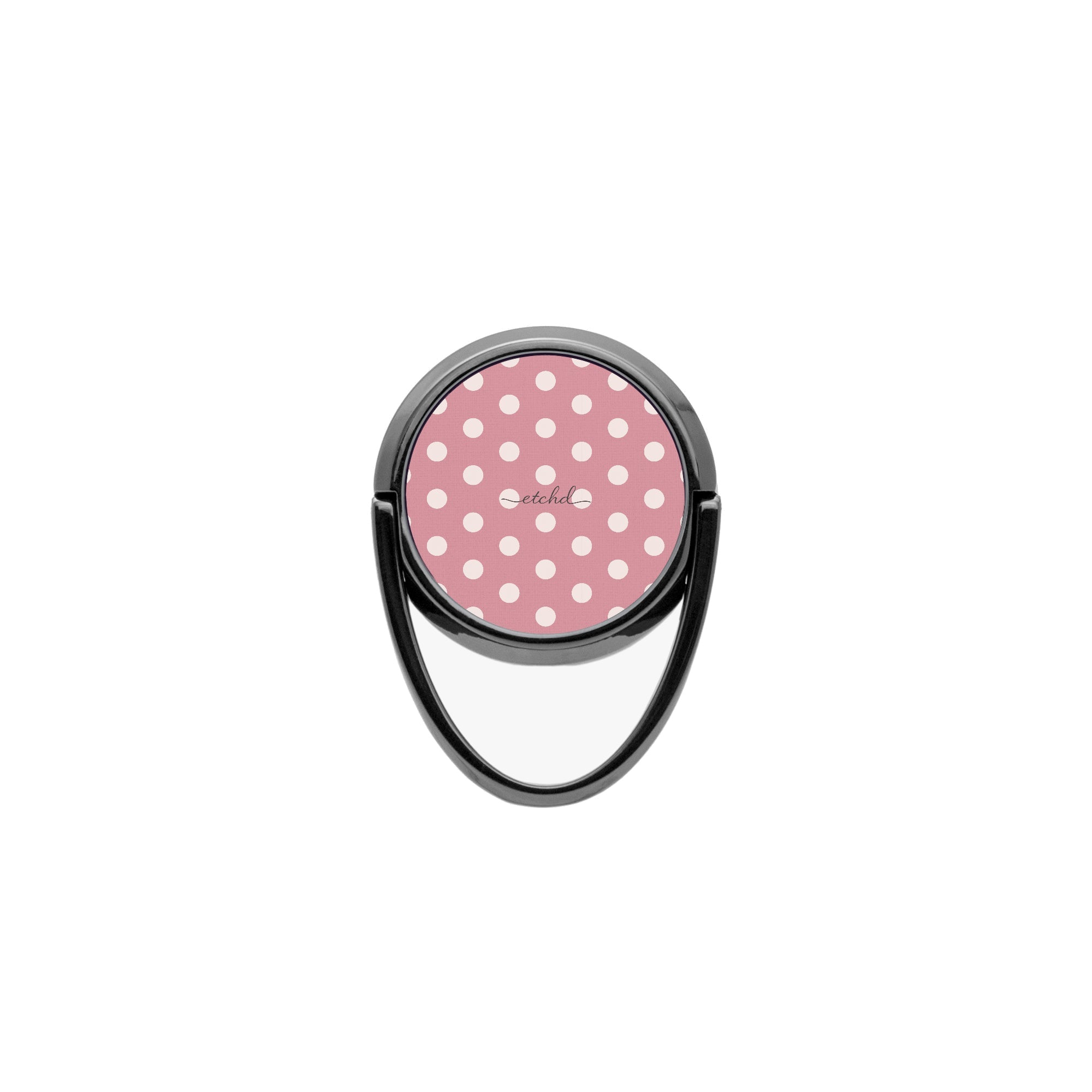 Cream & Blush Polka Dot Phone Ring Holder by etchd, view 4