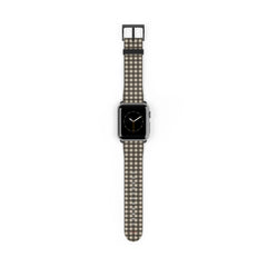 Cream & Brown Gingham Cinturino per smartwatch di etchd