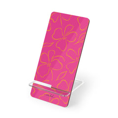 Pink & Orange Floral Supporto per telefono di etchd