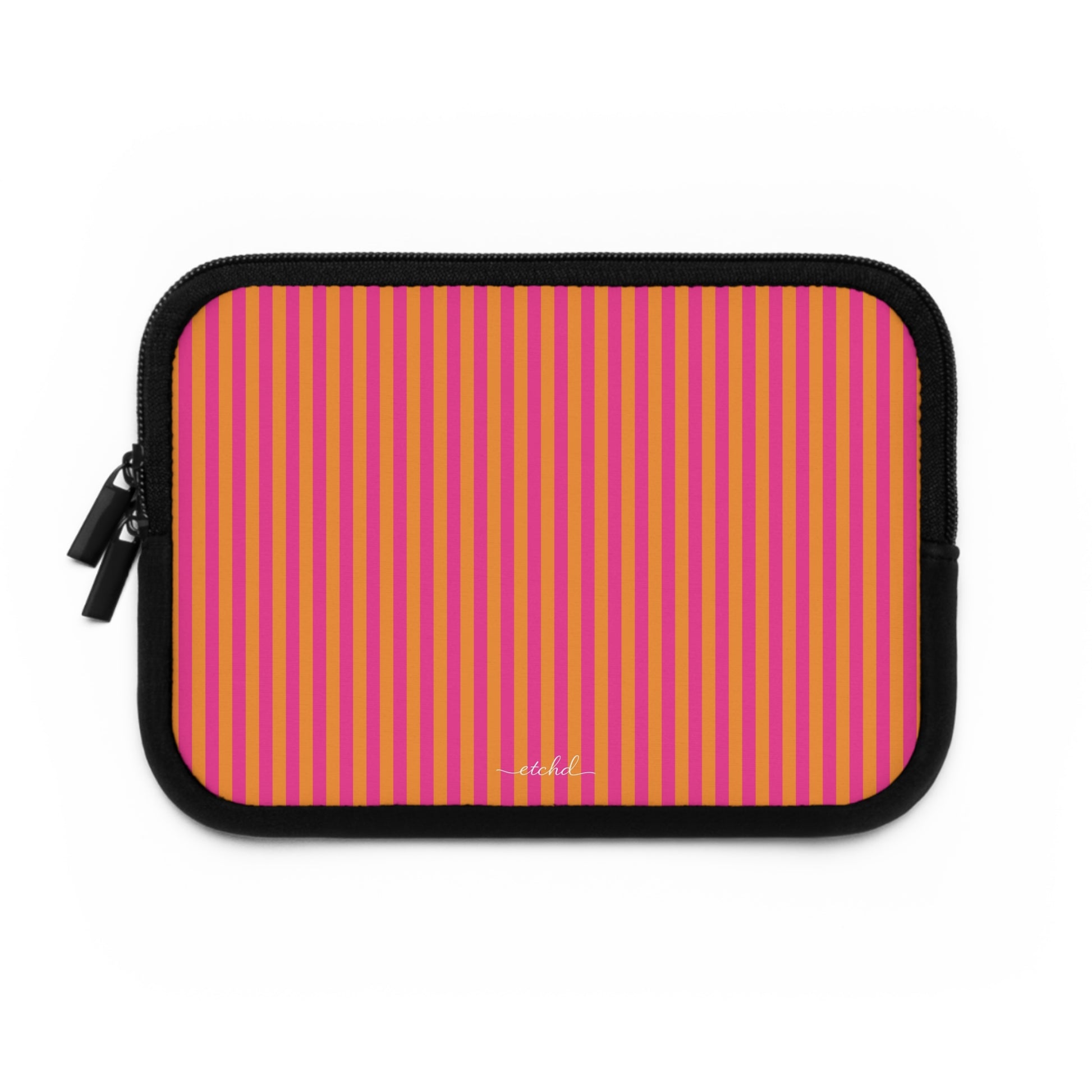 Pink And Orange Laptop Sleeve by etchd, view 2