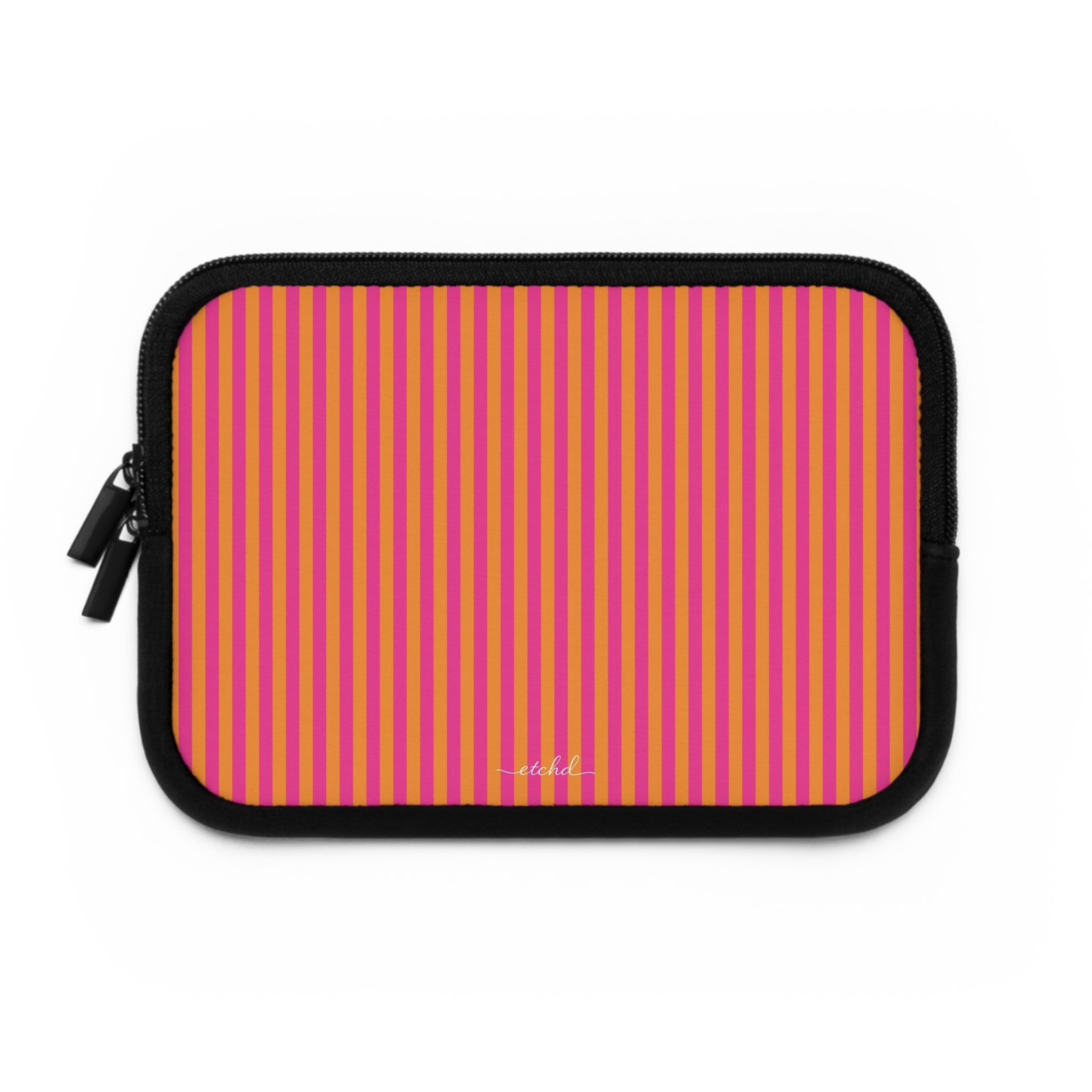 Pink And Orange Laptop Sleeve by etchd, view 2