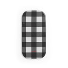 Black & White Gingham Anello clip per telefono