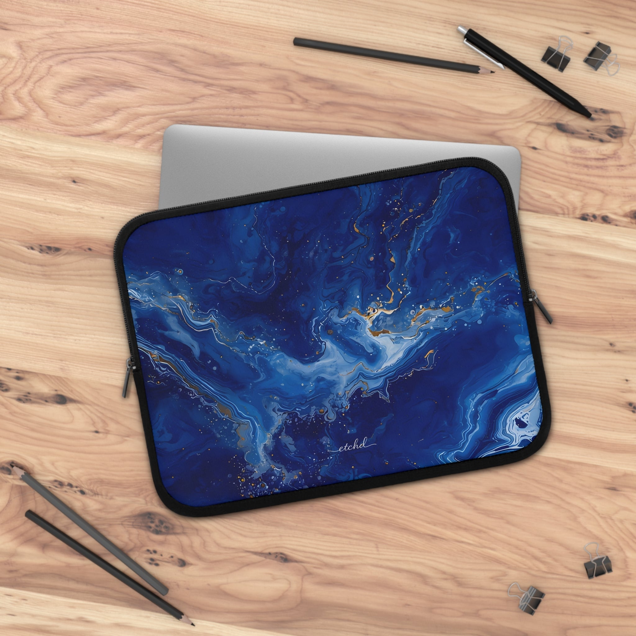 Sapphire Laptop Sleeve by etchd, view 5