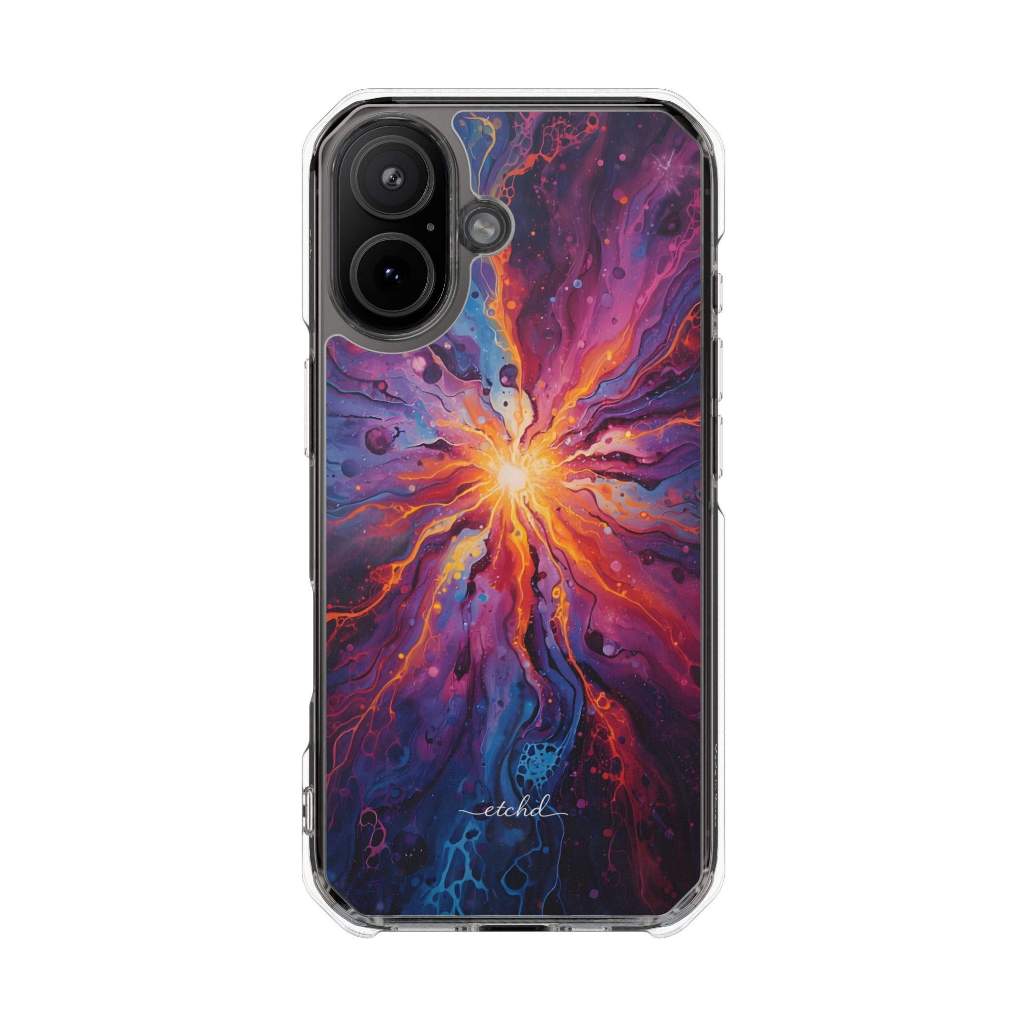 Supernova Clear Magnetic Phone Case by etchd, view 13