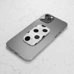 Black & White Polka Dot Click-On Phone Grip by etchd, view 4