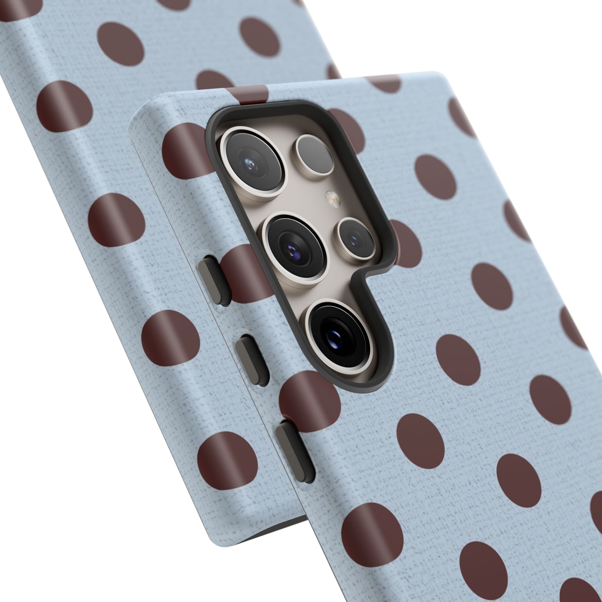 Blue & Cherry Polka Dot Phone Case by etchd, view 27