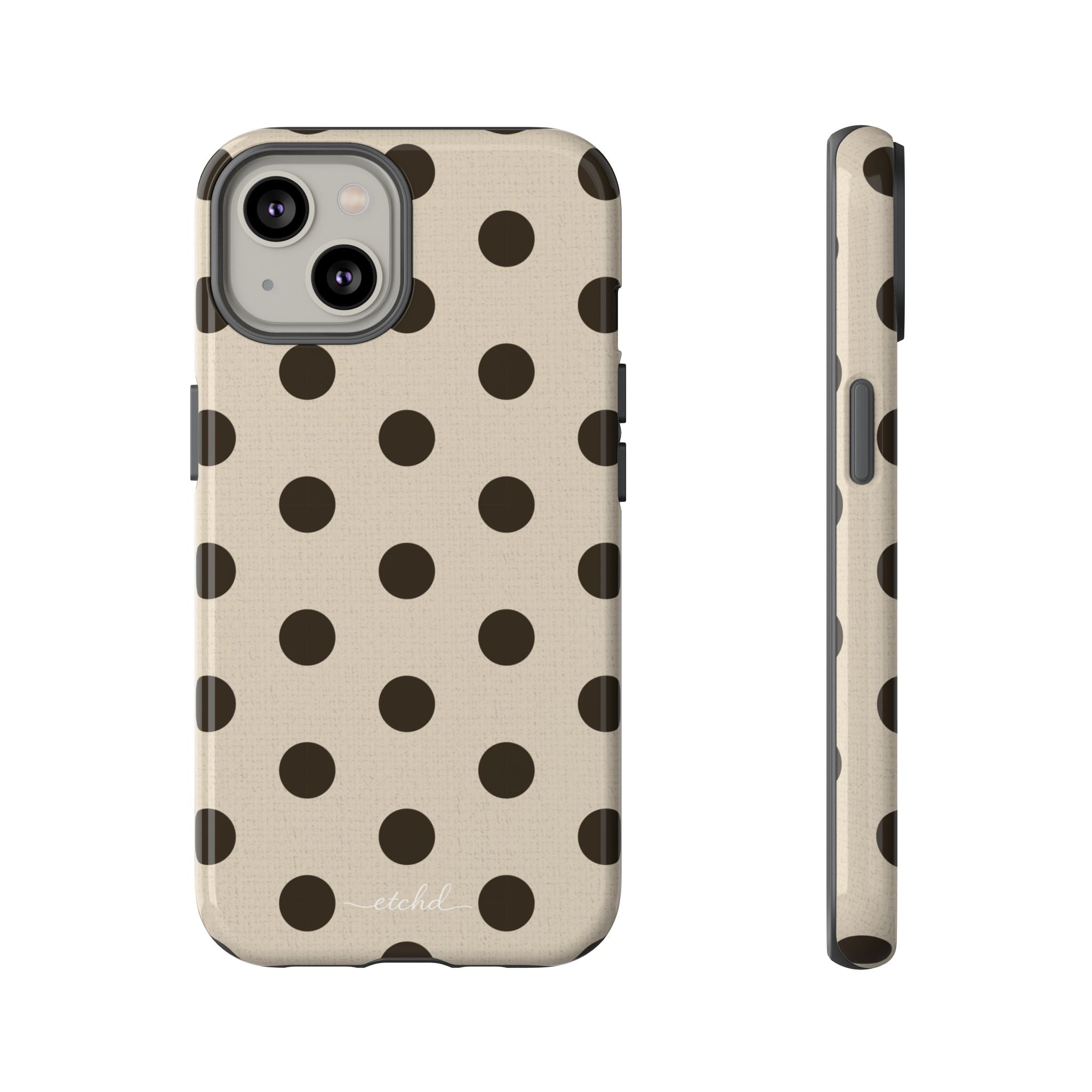 Brown Polka Dot Phone Case