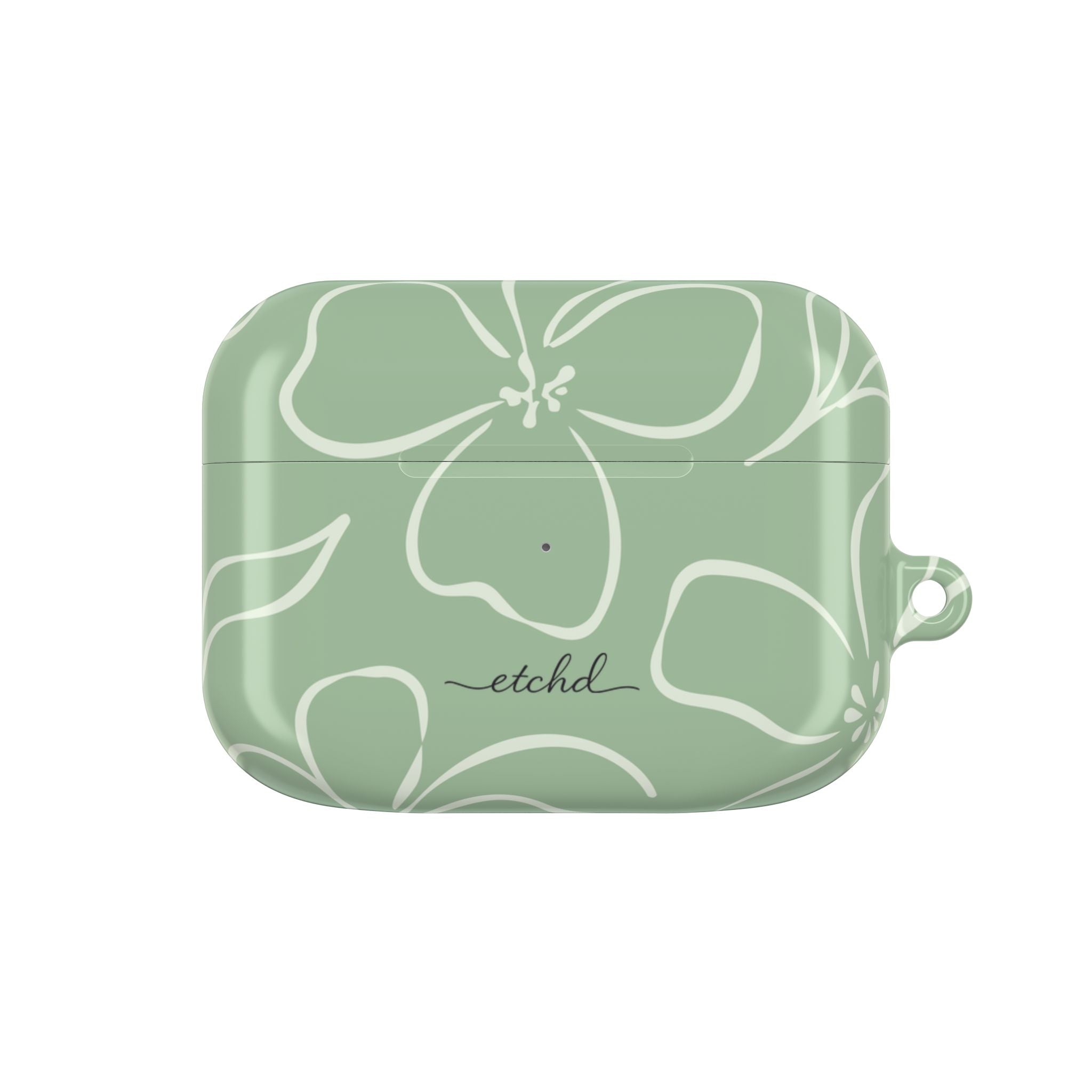 Sage & Cream Floral AirPod Case by etchd