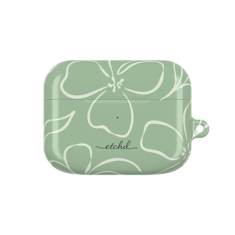 Sage & Cream Floral AirPod Case by etchd