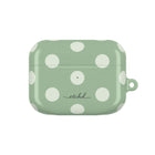 Cream & Sage Polka Dot Custodia per AirPods