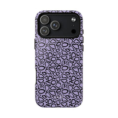 Abstract Print Lavender Magnetic Phone Case by etchd, view 31