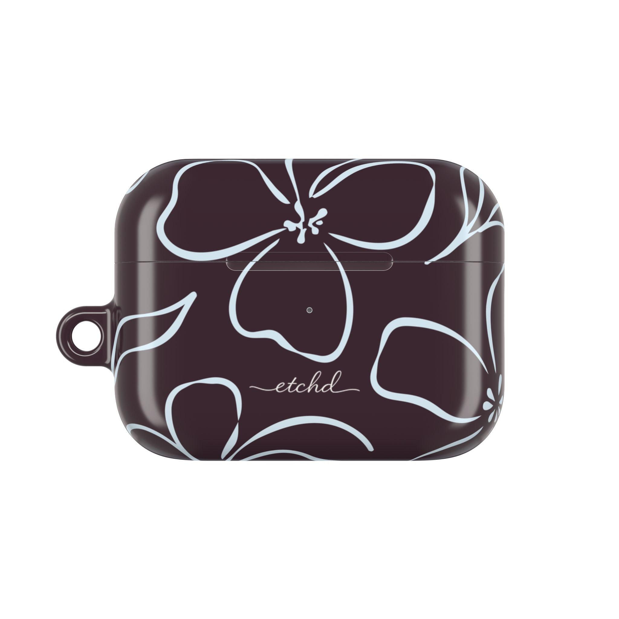 Plum & Blue Floral AirPod Case by etchd, view 2