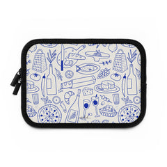 Food Pattern Laptop Sleeve by etchd, view 2