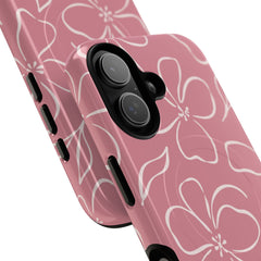 Blush & Cream Floral Magnetic Phone Case by etchd, view 87