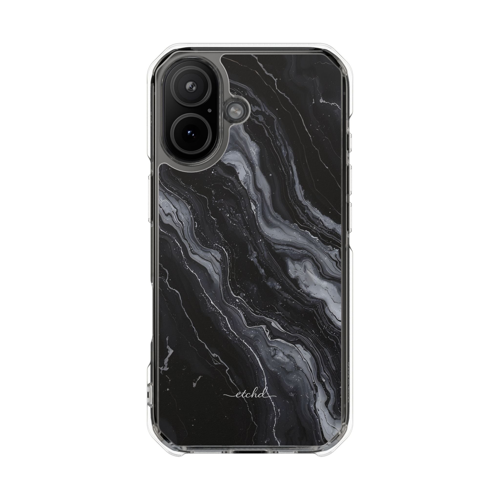 Onyx Pearl Clear Magnetic Phone Case by etchd, view 13