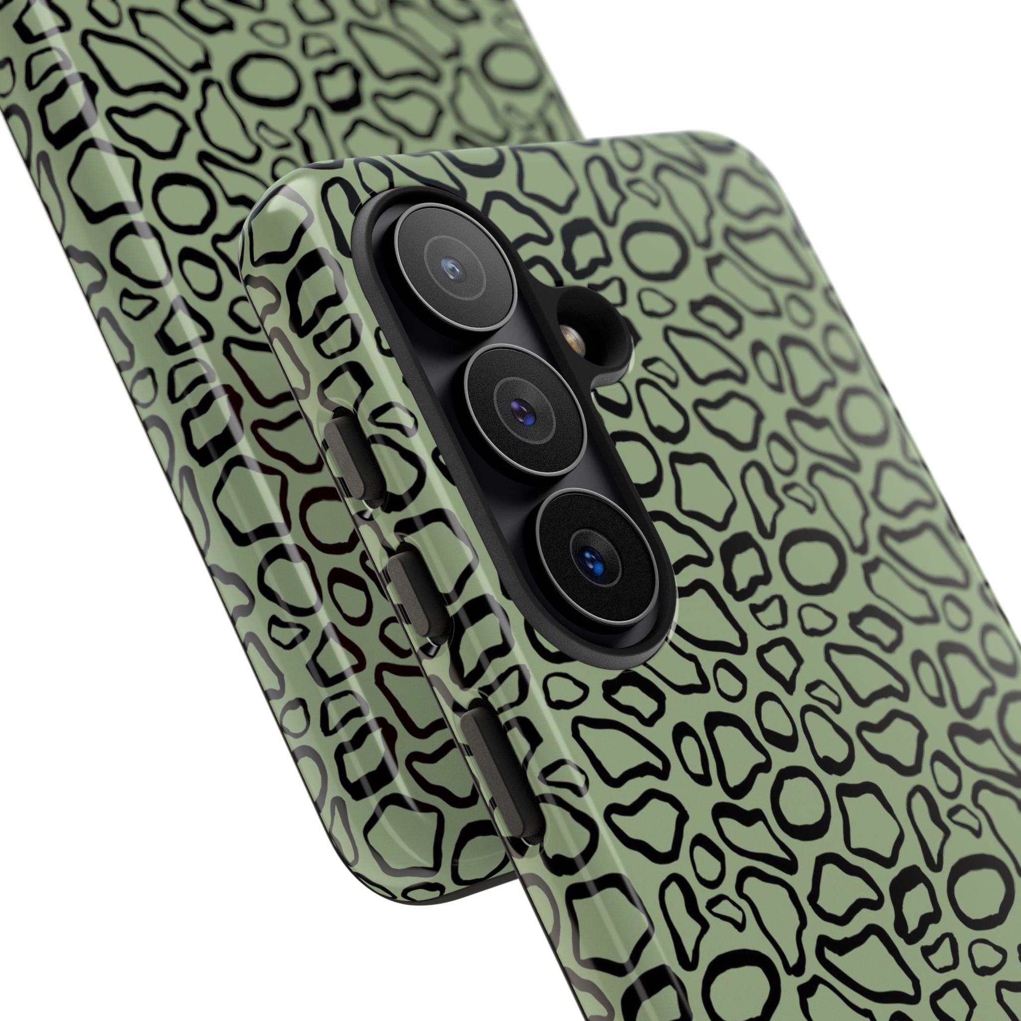 Abstract Print Sage Phone Case by etchd, view 219