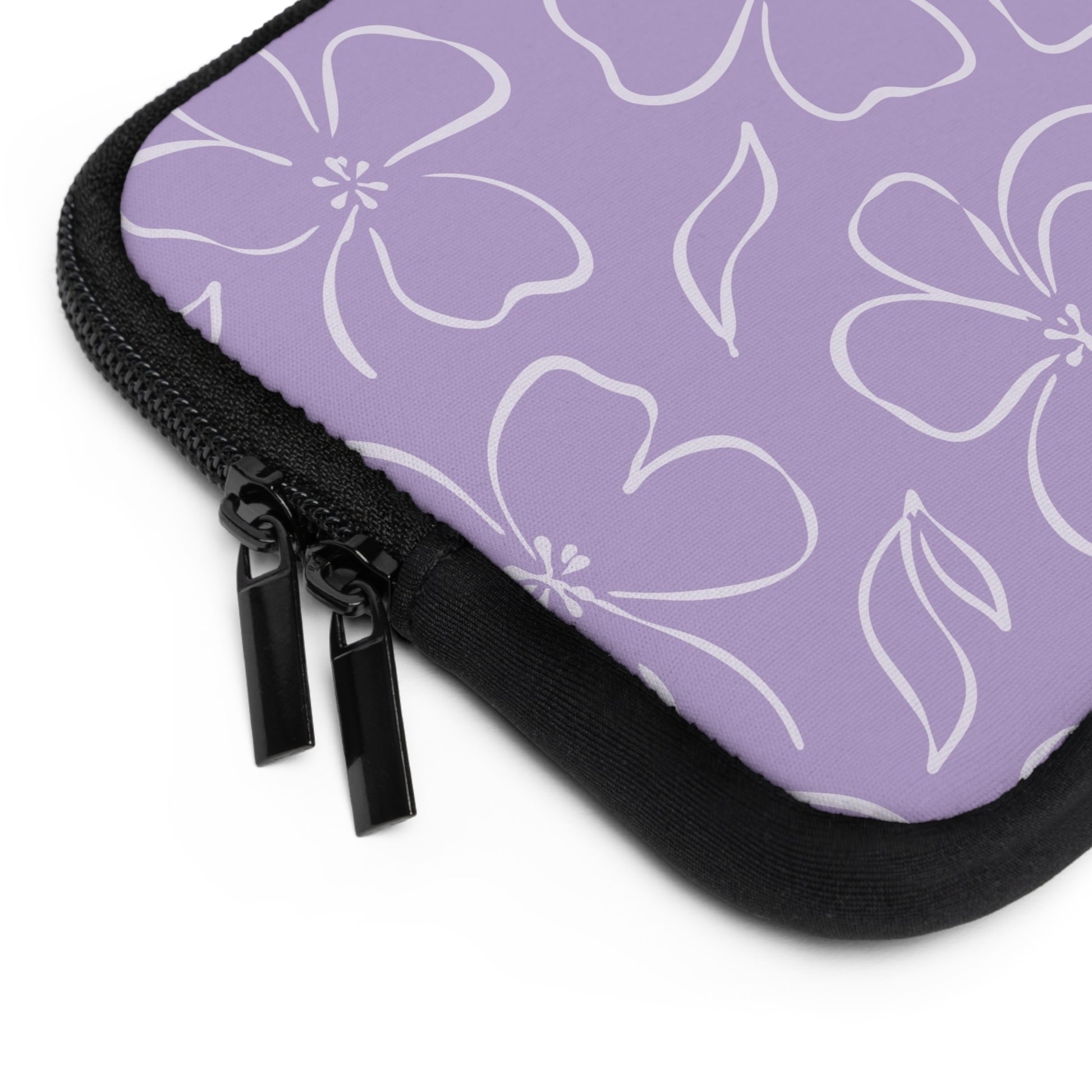 Lilac & Cream Floral Laptop Sleeve by etchd, view 12