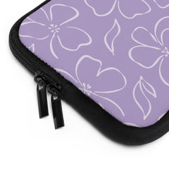 Lilac & Cream Floral Laptop Sleeve by etchd, view 12