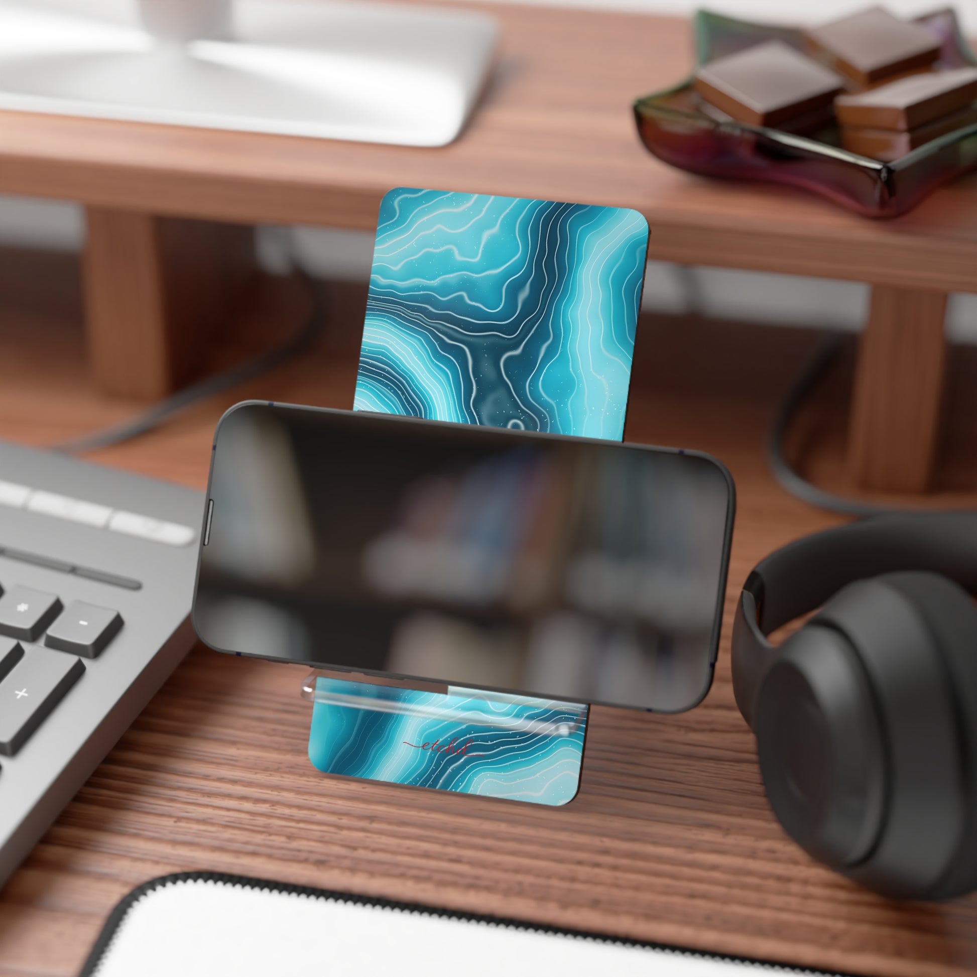 Aquamarine Phone Stand by etchd, view 4
