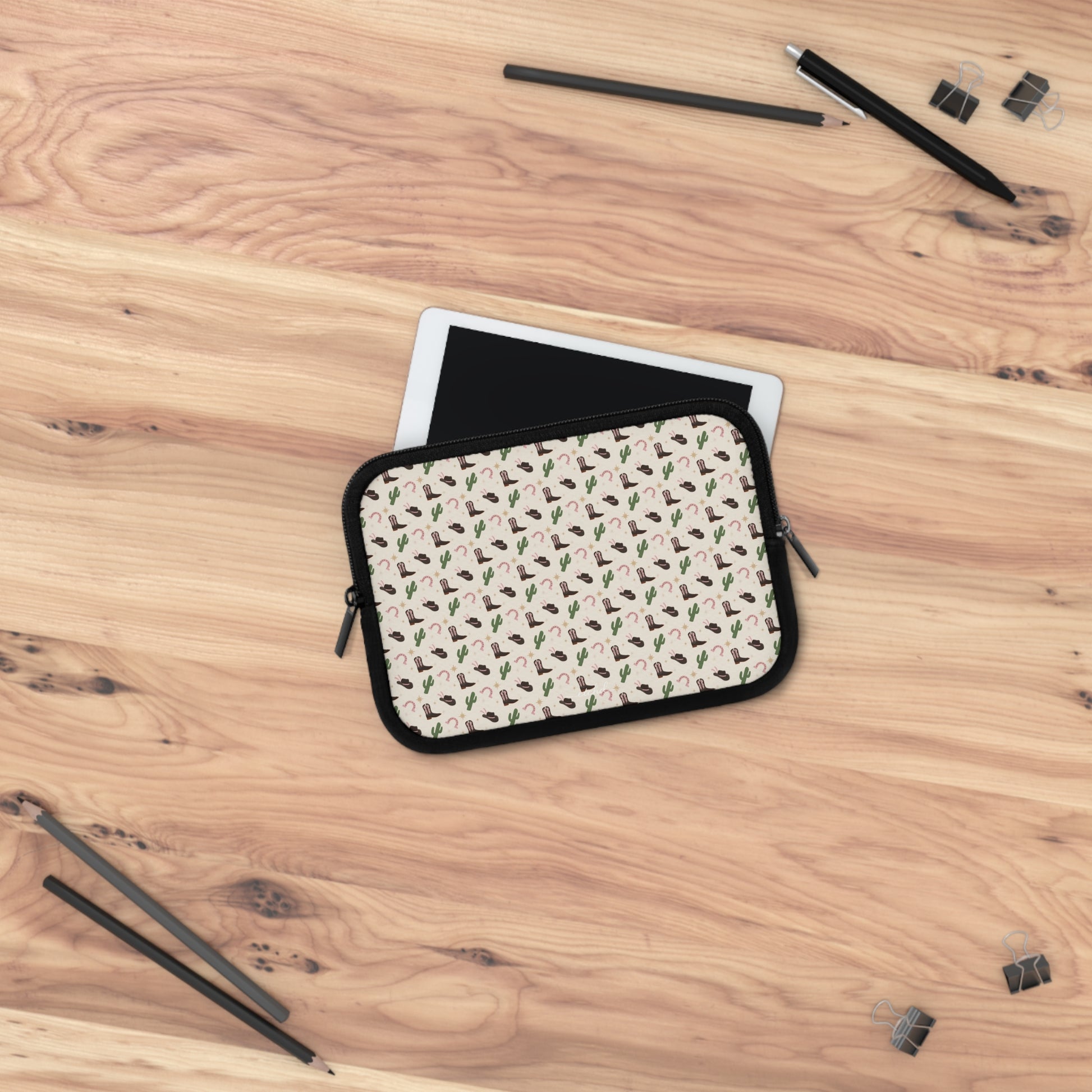 Pink Western Laptop Sleeve by etchd, view 14