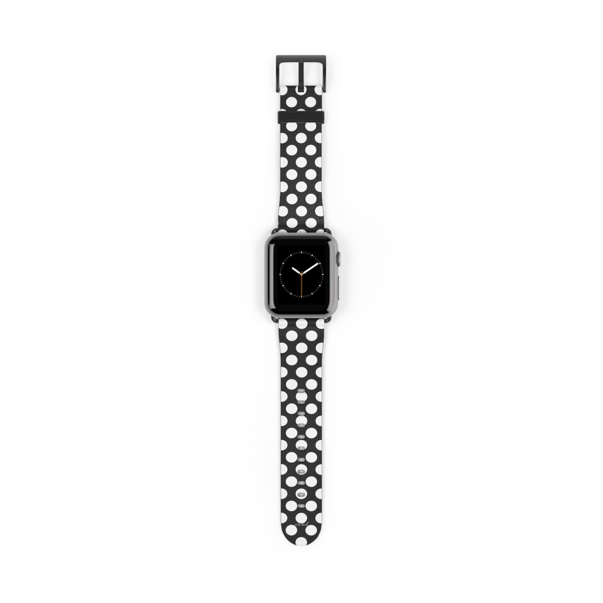 White & Black Polka Dot Bracelet montre connectée par etchd