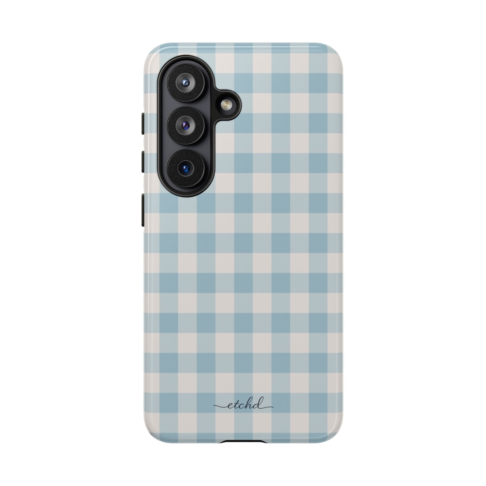 Cornflower & White Gingham Phone Case by etchd, view 61