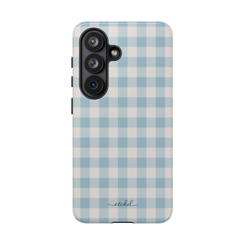 Cornflower & White Gingham Phone Case by etchd, view 61