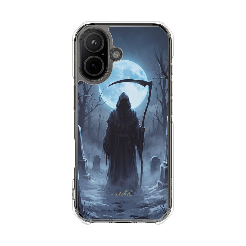 The Reaper Clear Magnetic Phone Case by etchd, view 13
