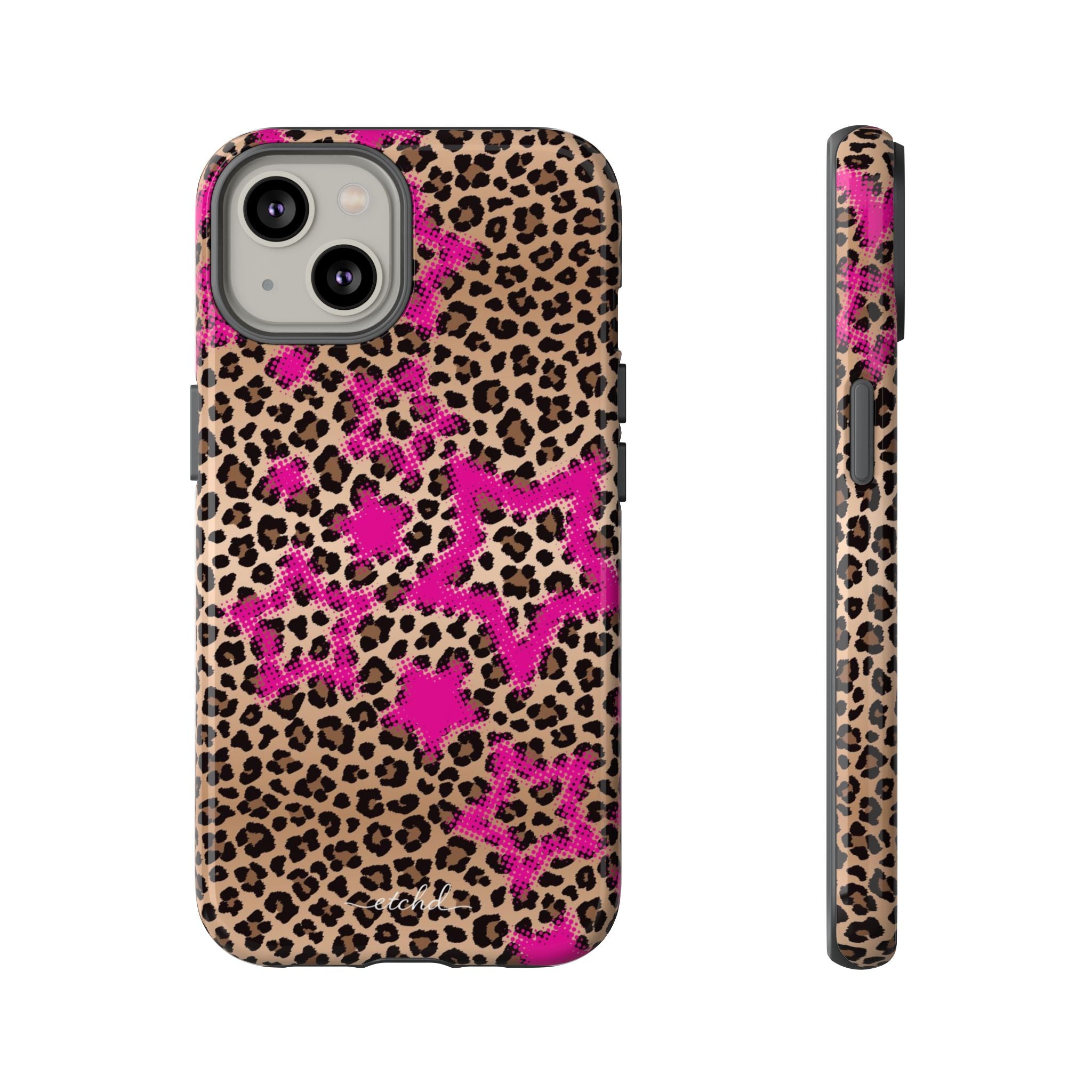 Y2K Leopard Phone Case by etchd, view 2