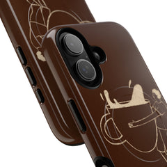 Gentlemen Espresso Magnetic Phone Case by etchd, view 63