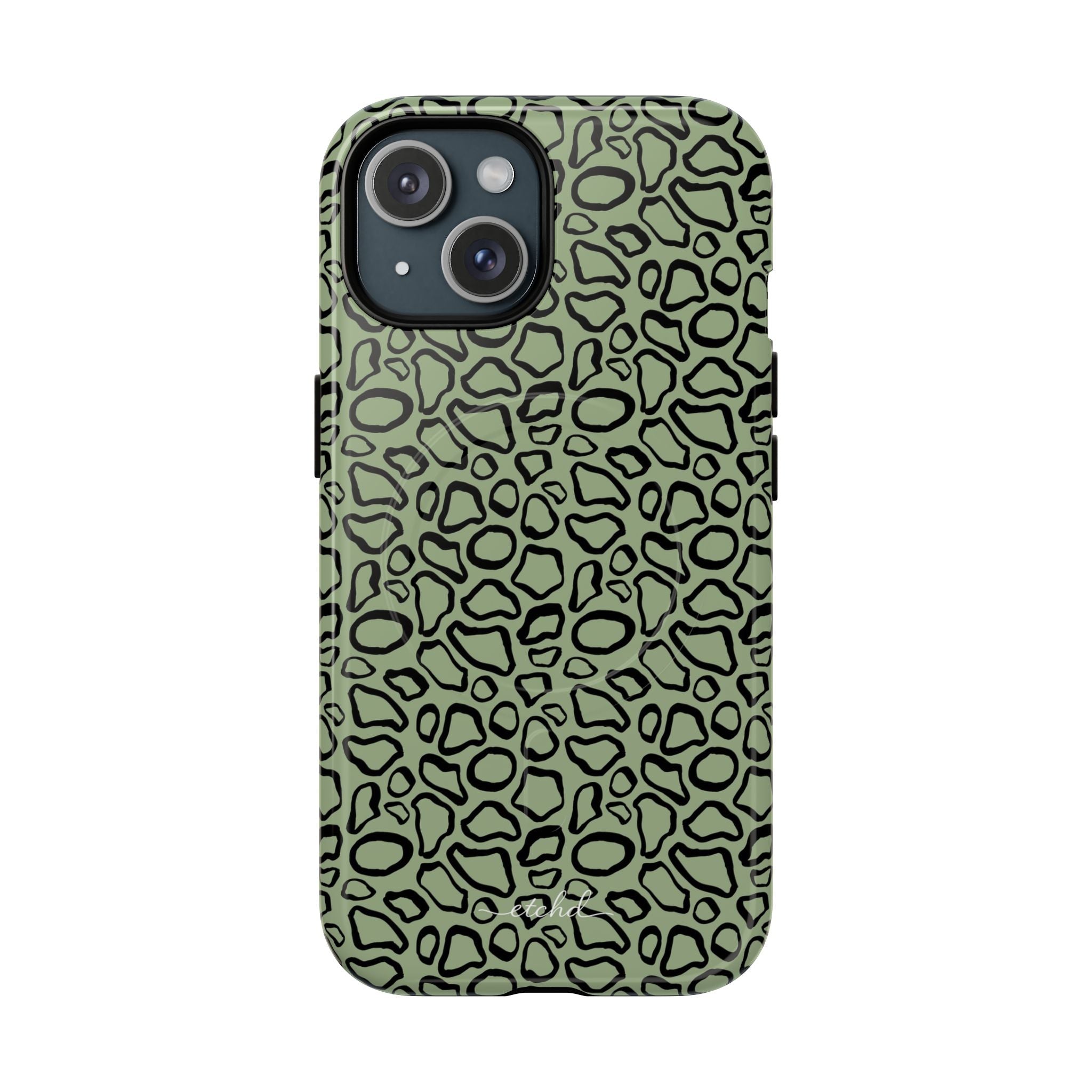 Abstract Print Sage Magnetic Phone Case by etchd, view 2